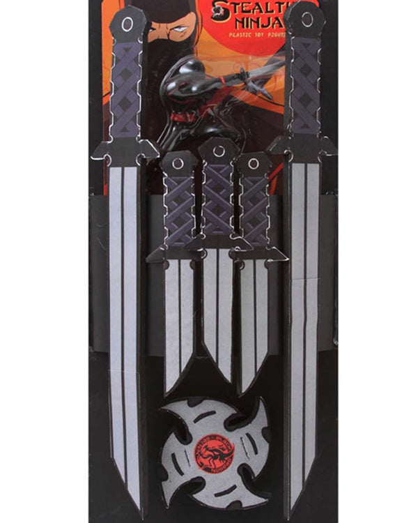 Stealth Ninja Weapons Belt Accessory Set