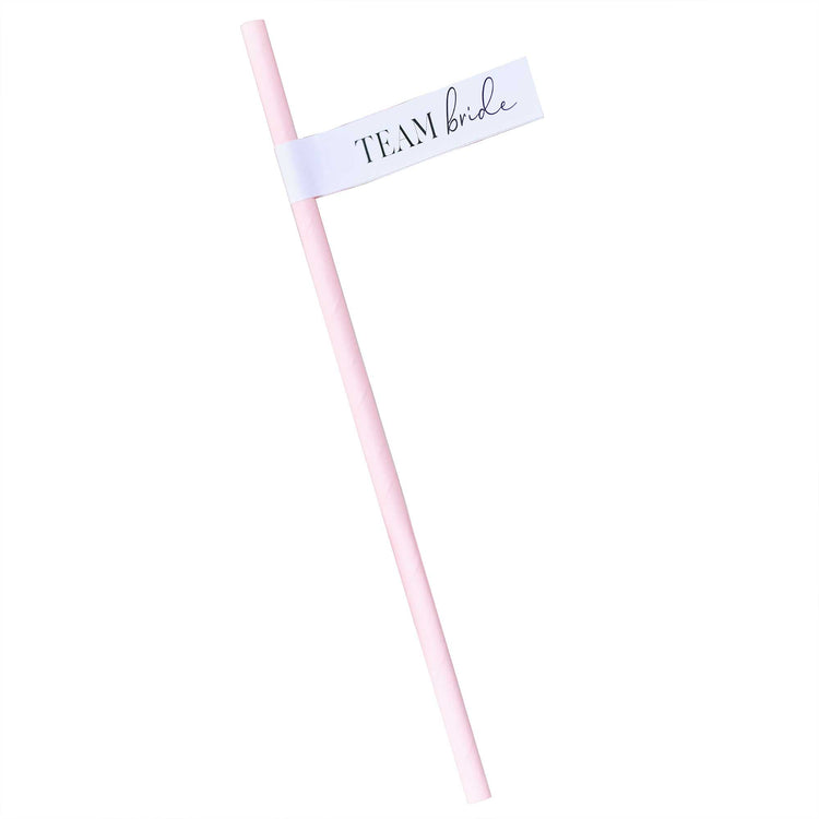 Future Mrs Team Bride Hen Party Paper Straws