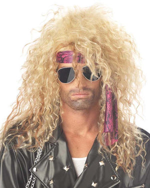 Heavy Metal Rocker Blonde Wig