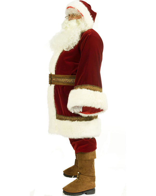Professional Old Time Santa Plus Size Mens Christmas Costume