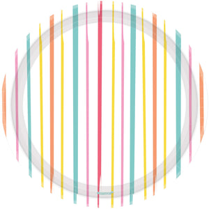 Just Chillin 9in / 23cm Round Paper Plates Pack of 8