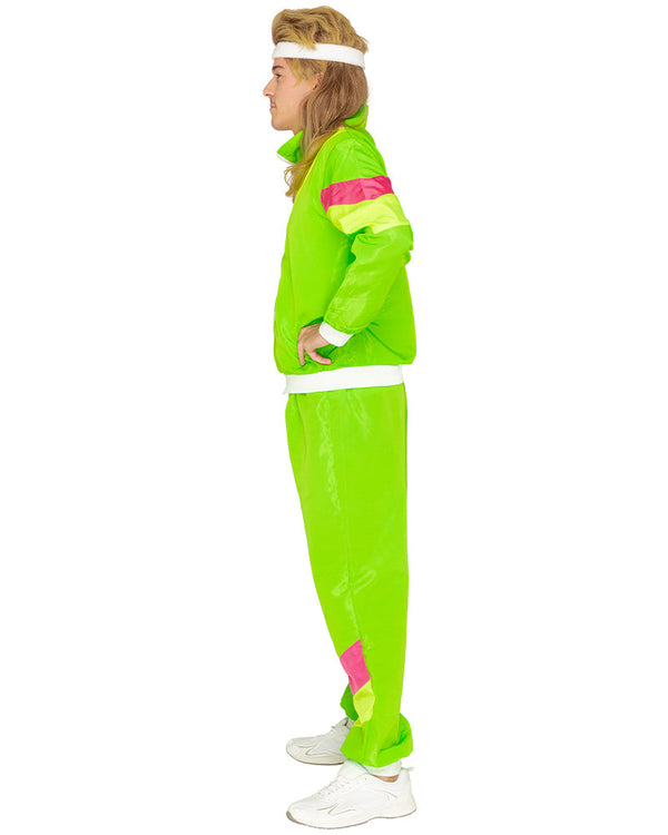80s Neon Tracksuit Plus Size Mens Costume