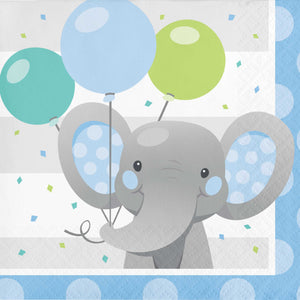 Enchanting Elephant Boy Beverage Napkins Pack of 16