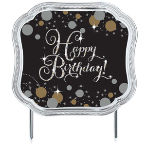 Sparkling Celebration Add an Age Cake Topper and Stickers