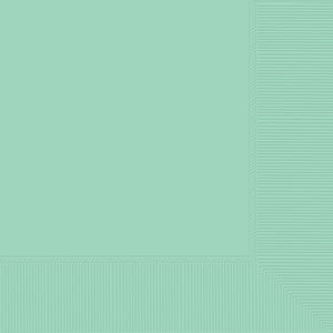 Lunch Napkins 50 Pack 2 Ply Cool Mint Pack of 50
