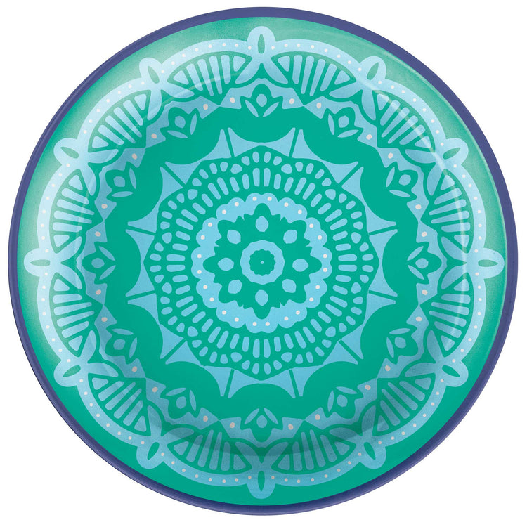 Boho Vibes 26cm Round Melamine Dinner Plates Pack of 4