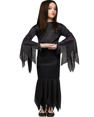 Miss Morticia Girls Costume