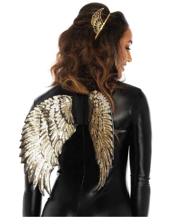 Gold Sequin Wings