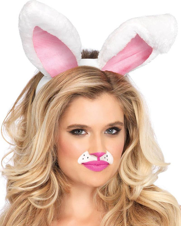 White Plush Bunny Ears