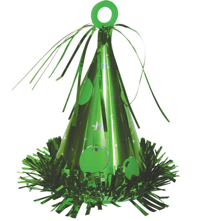 Party Hat Balloon Weight - Green