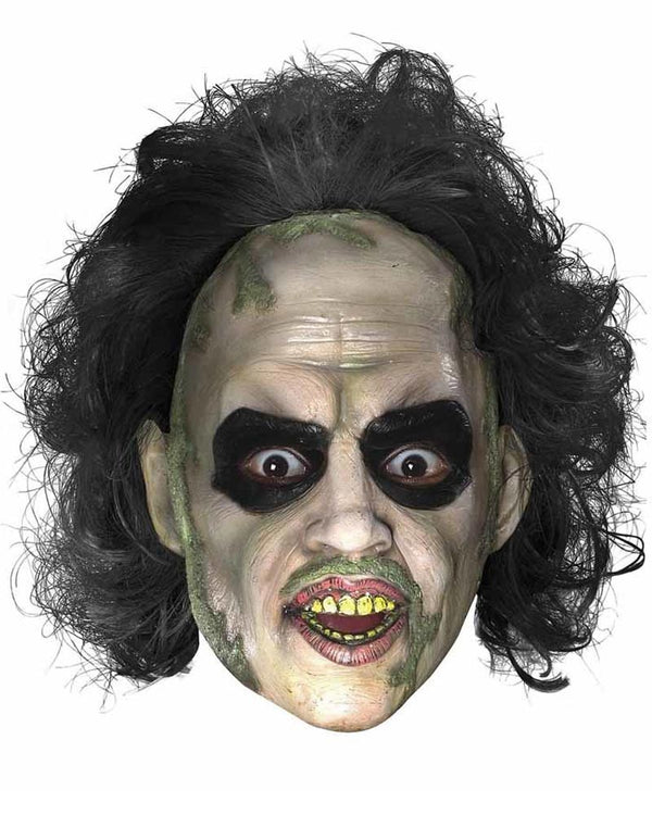 Beetlejuice Three Quarter Latex Mask with Hair