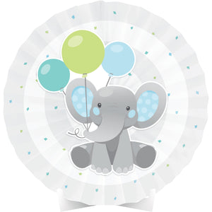 Enchanting Elephant Boy Centrepiece Paper Fan 40cm