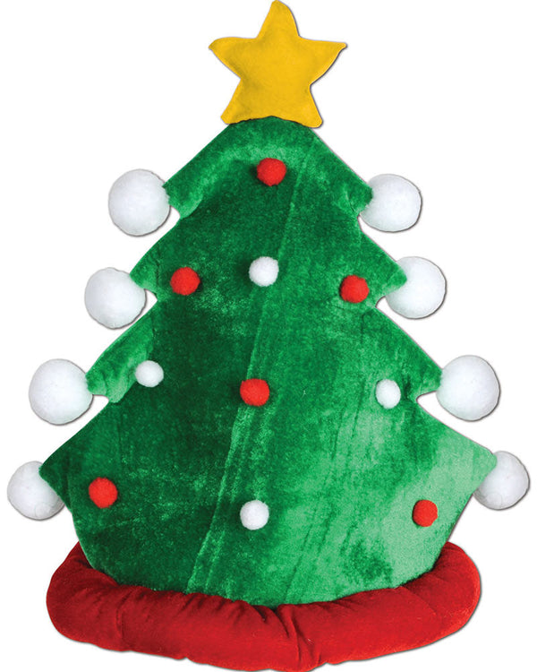 Plush Christmas Tree Hat