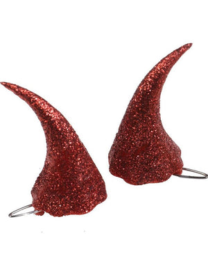 Clip On Miniature Devil Horns