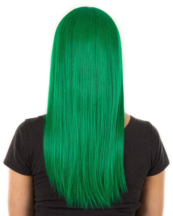 Fashion Deluxe Emerald Green Long Wig