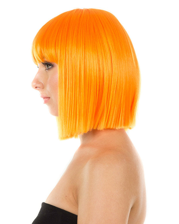 Fashion Deluxe Neon Orange Bob Wig