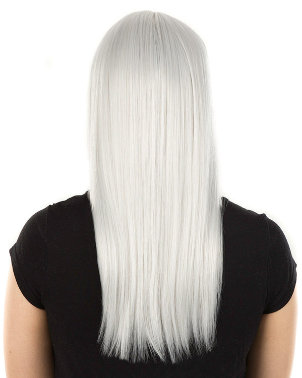 Fashion Deluxe Silver Long Wig