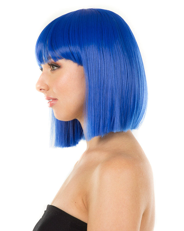 Fashion Peacock Blue Bob Deluxe Wig
