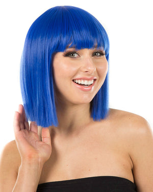 Fashion Peacock Blue Bob Deluxe Wig