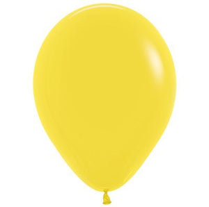 Sempertex 12cm Fashion Yellow Latex Balloons 020 Pack of 50