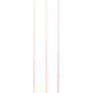 Iridescent Foil Paper Straws 19cm Pack of 24