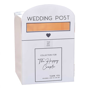 Sage Wedding White Wedding Post Box