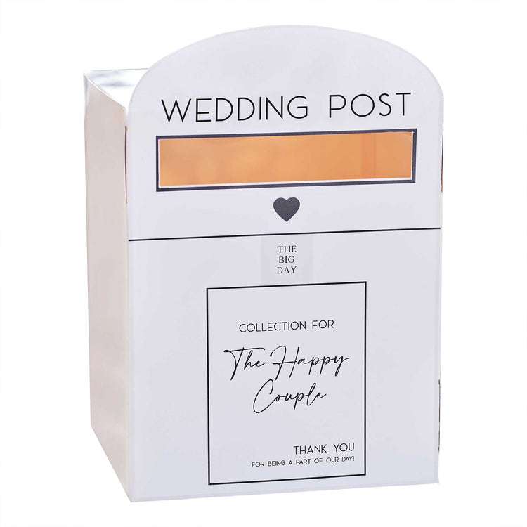 Sage Wedding White Wedding Post Box
