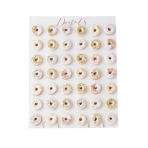 Gold Wedding Large Donut Wall