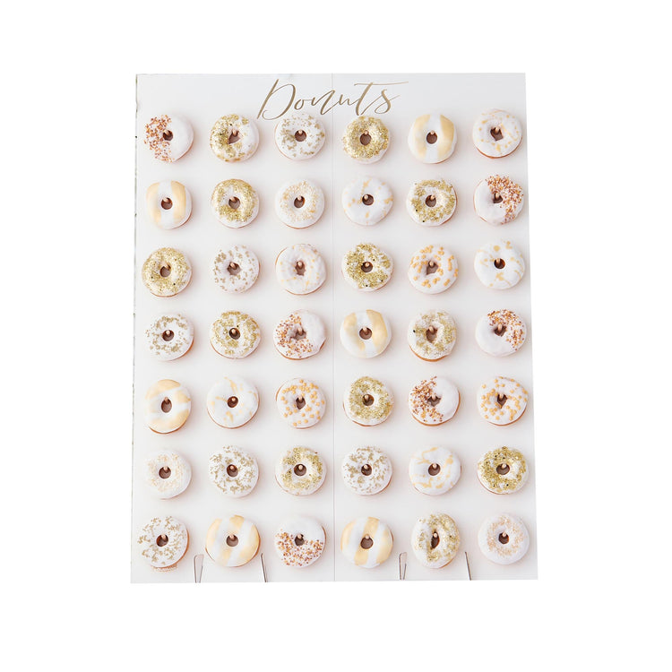 Gold Wedding Large Donut Wall
