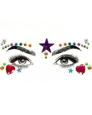 Rainbow Pride Face Jewels