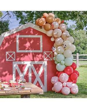 Farm Friends Balloon Arch with Card Animals