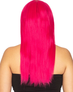 Fashion Deluxe Fuschia Pink Long Wig
