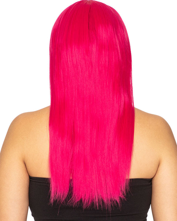 Fashion Deluxe Fuschia Pink Long Wig