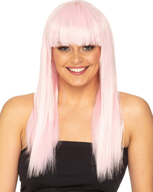 Fashion Deluxe Pastel Pink Long Wig