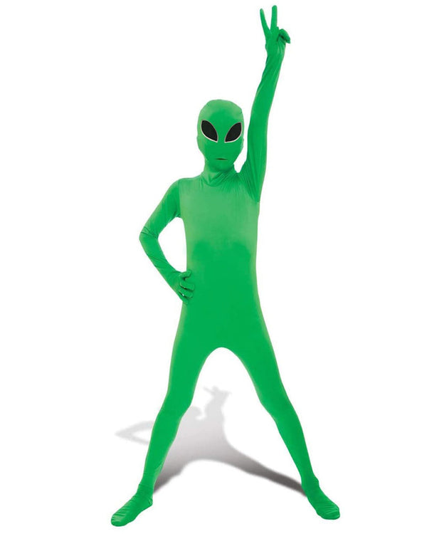 Glow Alien Morphsuit Boys Costume