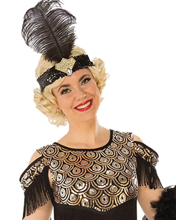 20s Gold Flapper Womens Costume