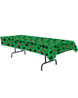 Green Casino Plastic Tablecover