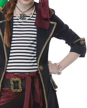 High Seas Captain Girls Costume