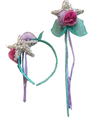 Mermaid Headband and Wand Accessory Set