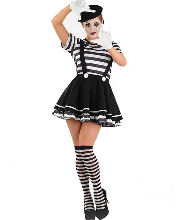 Mime Artist Womens Costume