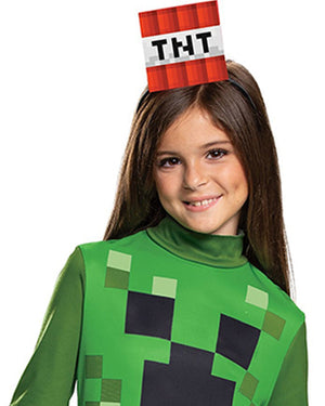 Minecraft Creeper Dress Classic Girls Costume