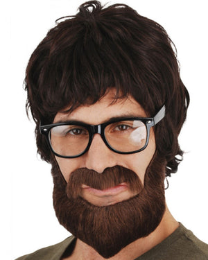 Hipster Brown Beard and Mo