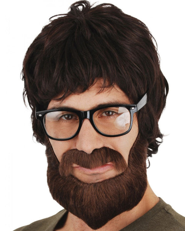 Hipster Brown Beard and Mo