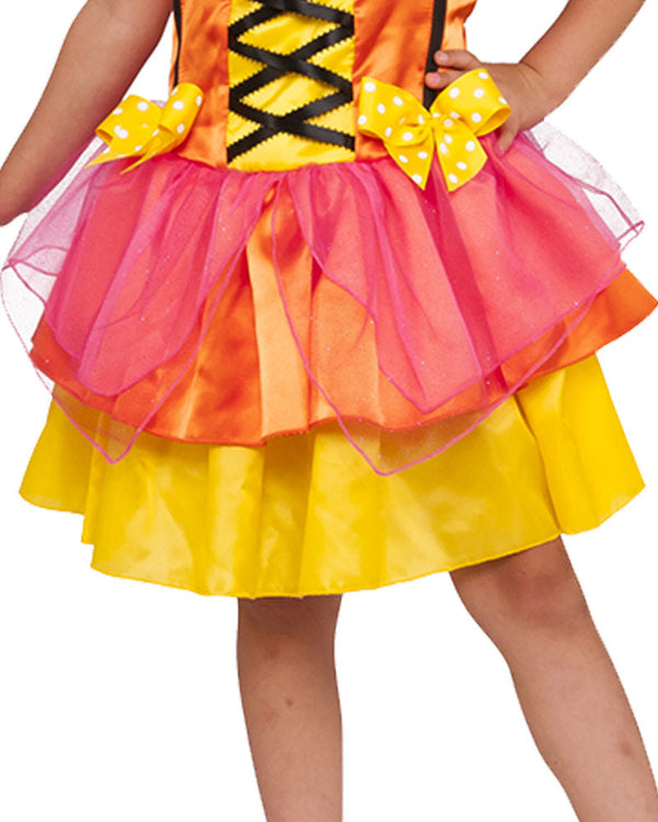Orange Glittery Butterfly Girls Costume