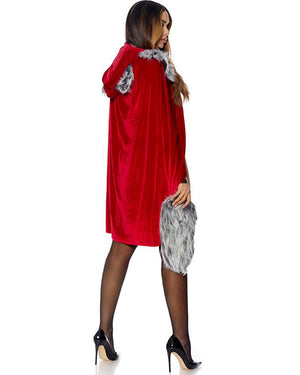 Red Haute Riding Hood Womens Costume