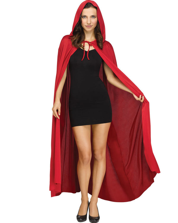 Red Hooded Adult Cape