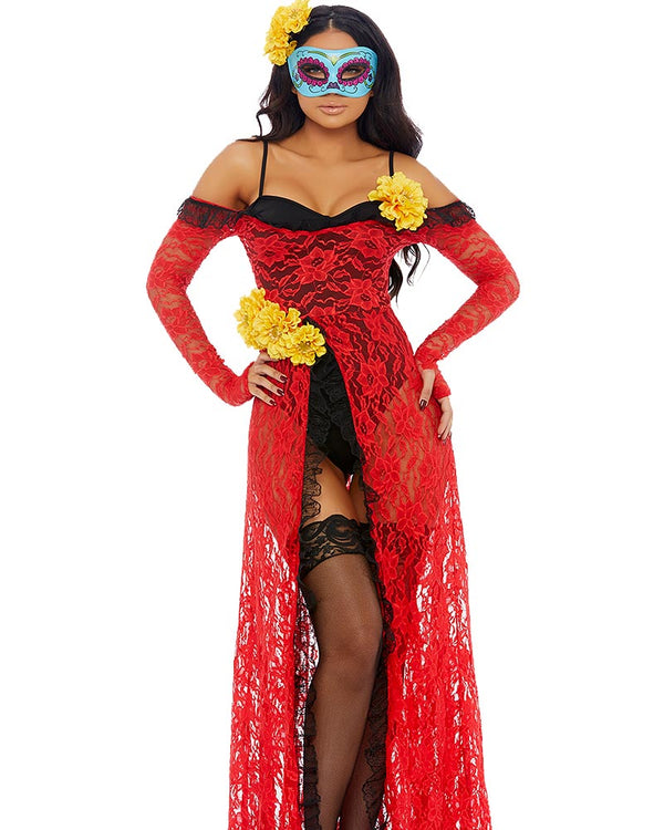 Reina De Muerte Womens Costume