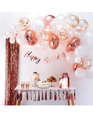Rose Gold Balloon Arch Pack of 70