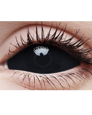 Platinum Sclera Sabretooth 22mm Black Contact Lenses