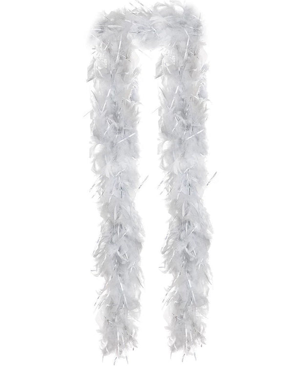 Silver Feather Boa